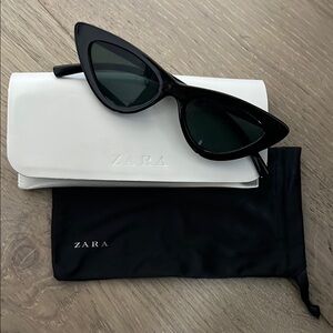 Zara Black Cat-Eye Sunglasses